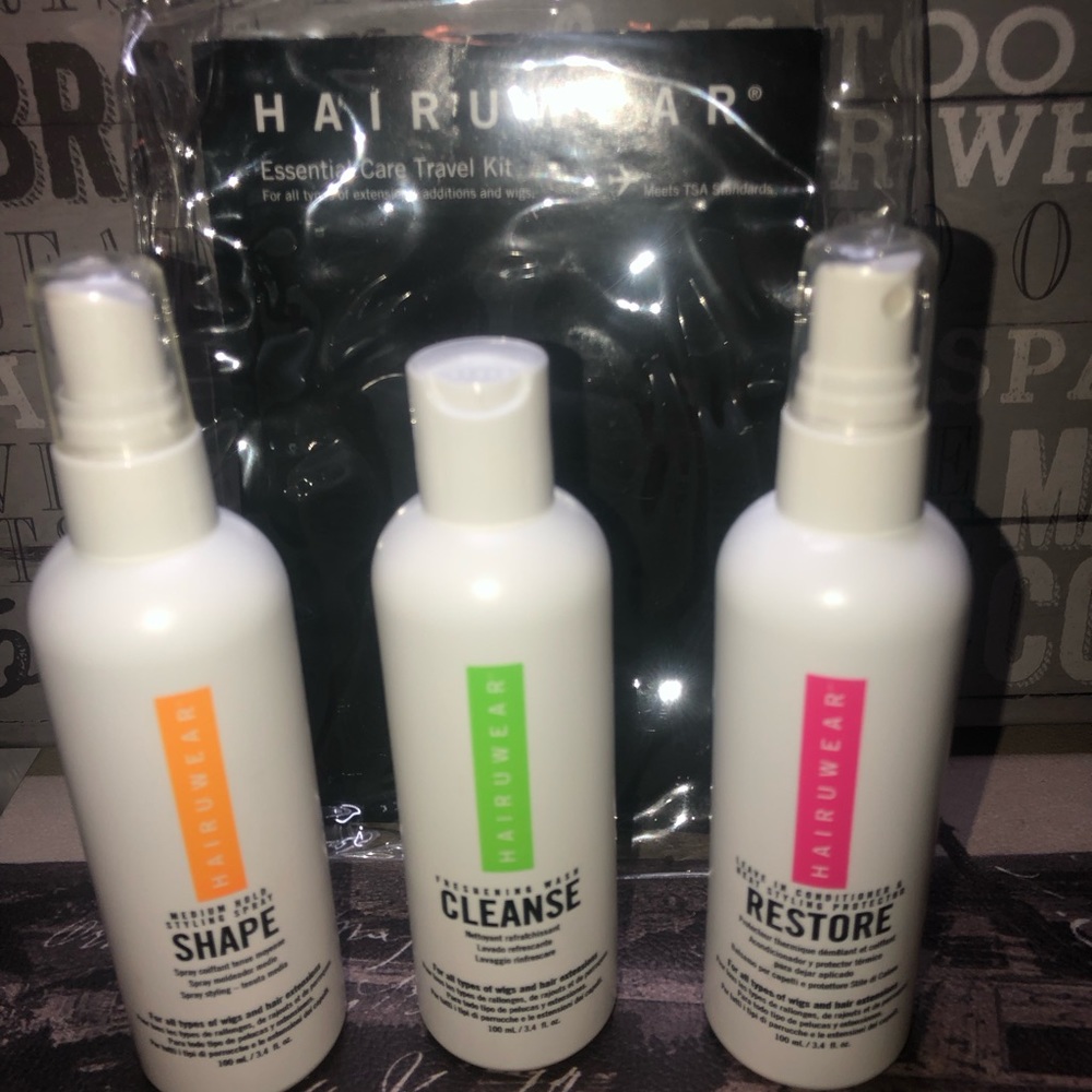Hairuware Wig cleaning & style trio lot NEW